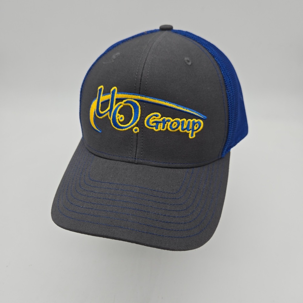 Richardson Snapback Hat Baseball Cap UO Group Industrial Supply Gray Blue OSFA